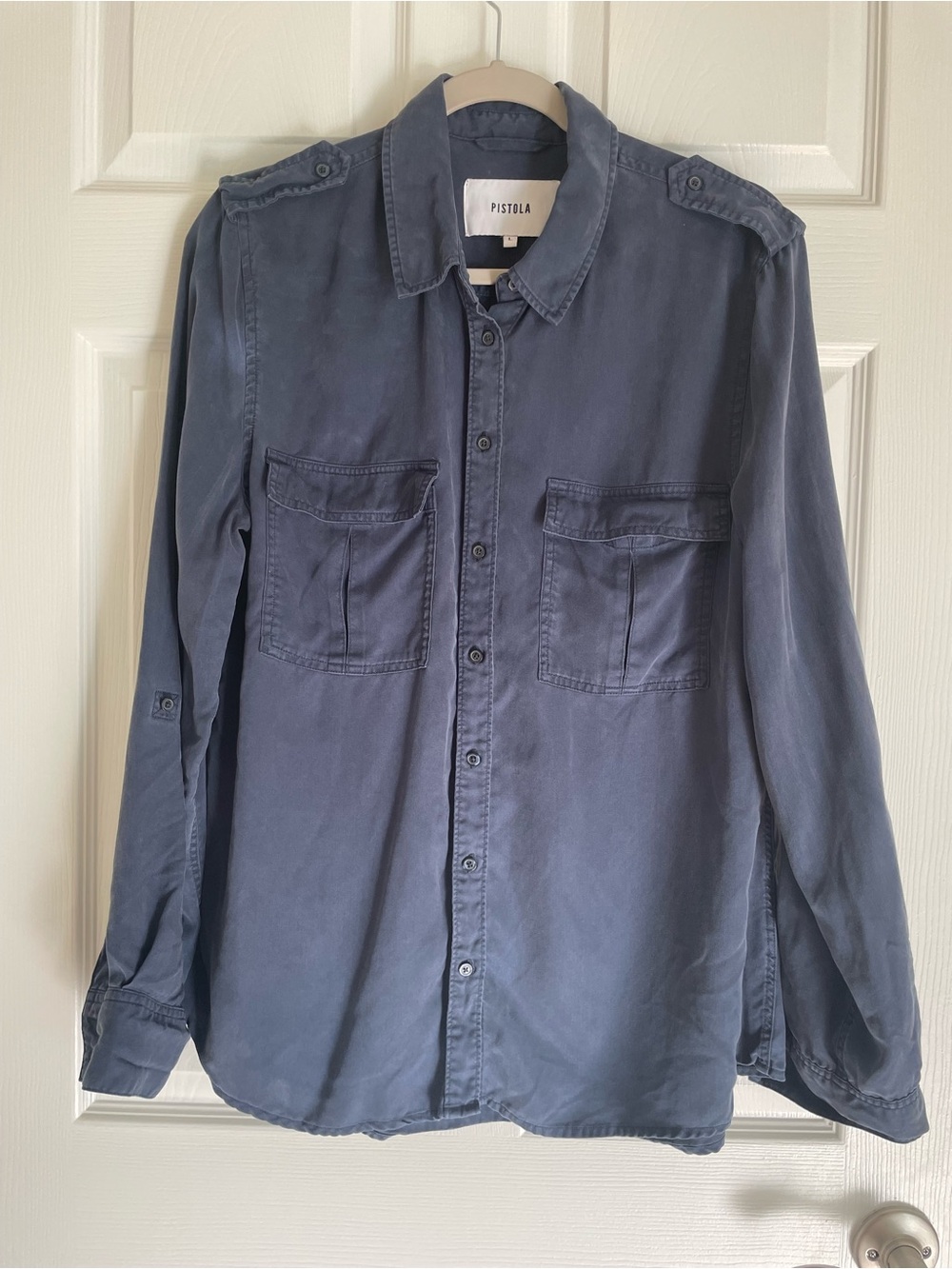 Pistola Women’s Utility Long Sleeve Military Tencel Sustainable Button Down L